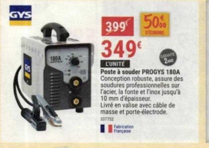 poste à souder progys 180a gys