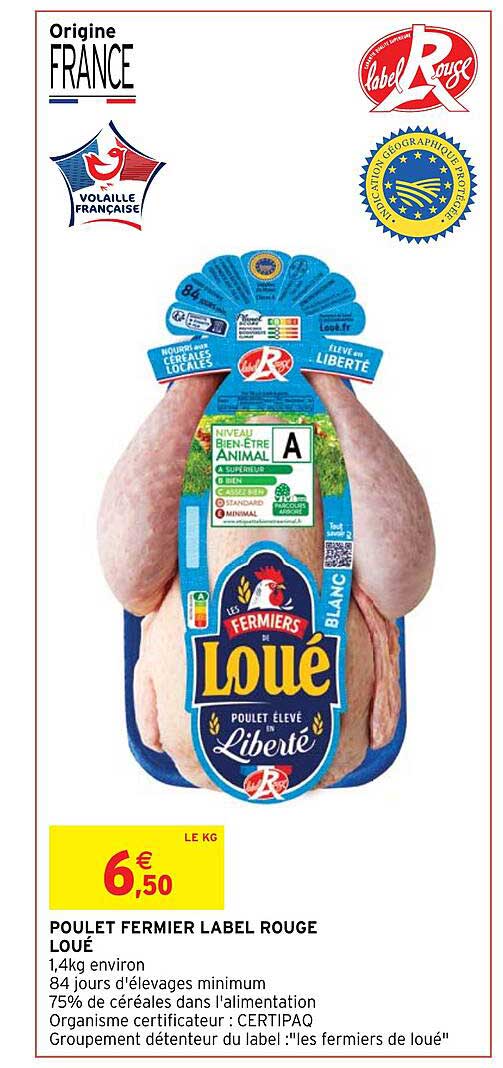 Poulet Fermier Label Rouge Loué