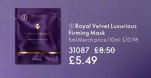 royal velvet luxurious firming mask