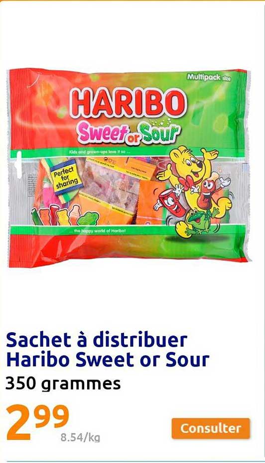 sachet à distribuer haribo sweet or sour