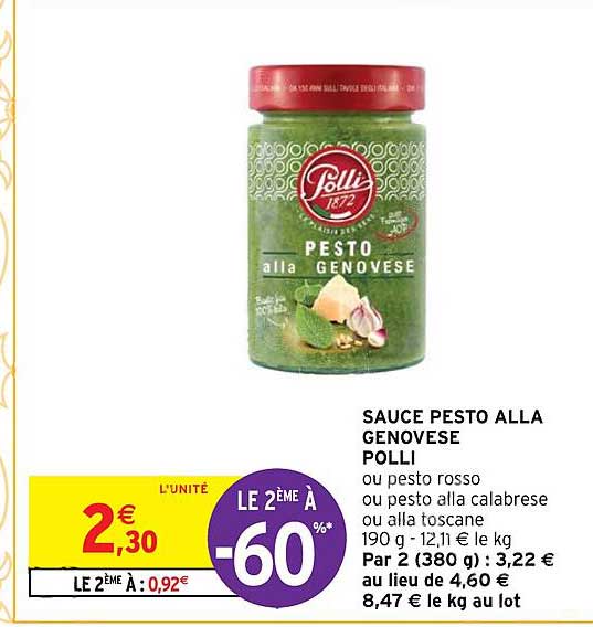 sauce pesto alla genovese polli