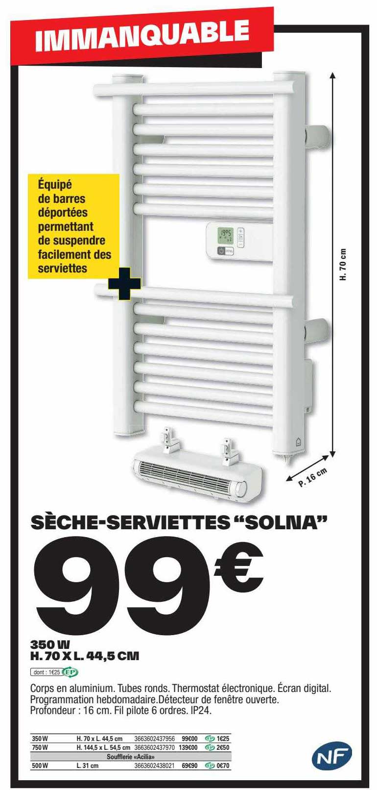 sèche-serviettes "solna"