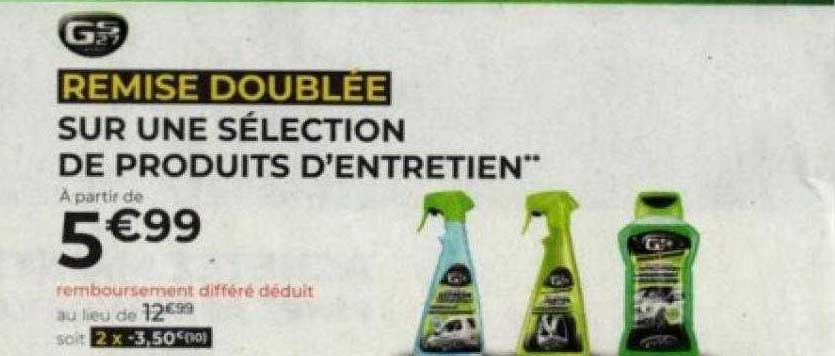sélection de produits d'entretien gs27
