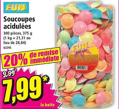 soucoupes acidulées fun