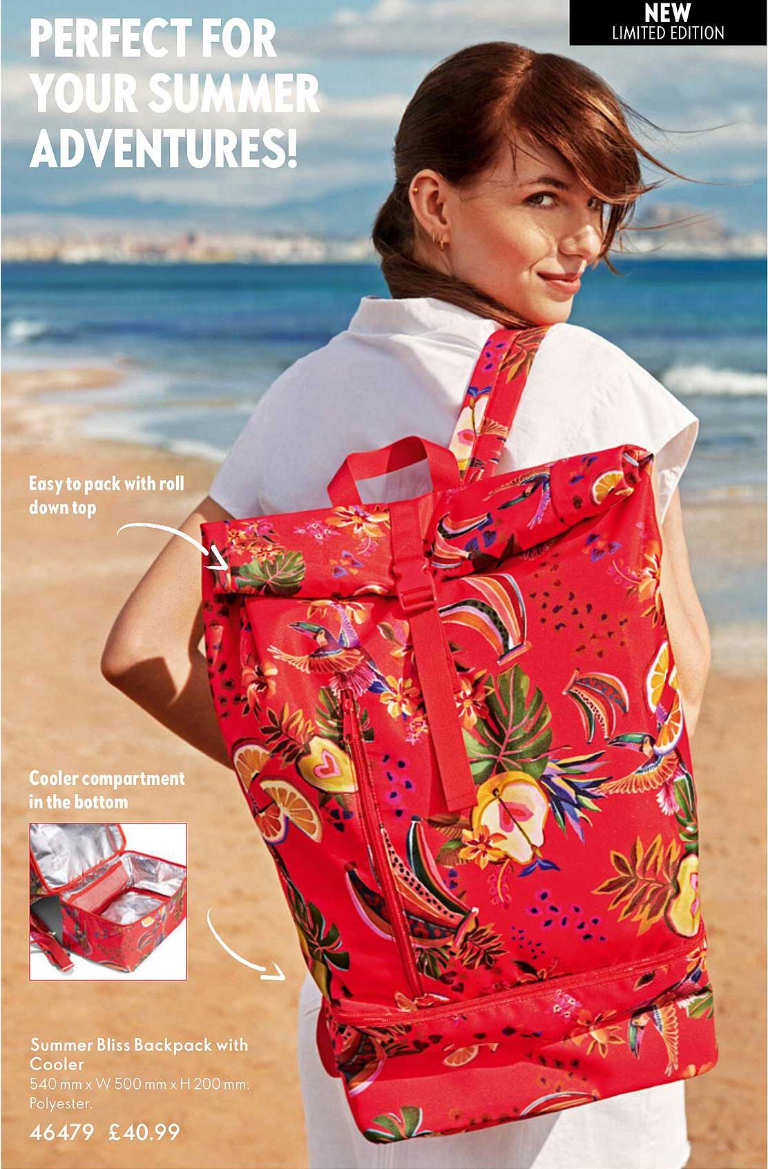 summer bliss backpack with cooler