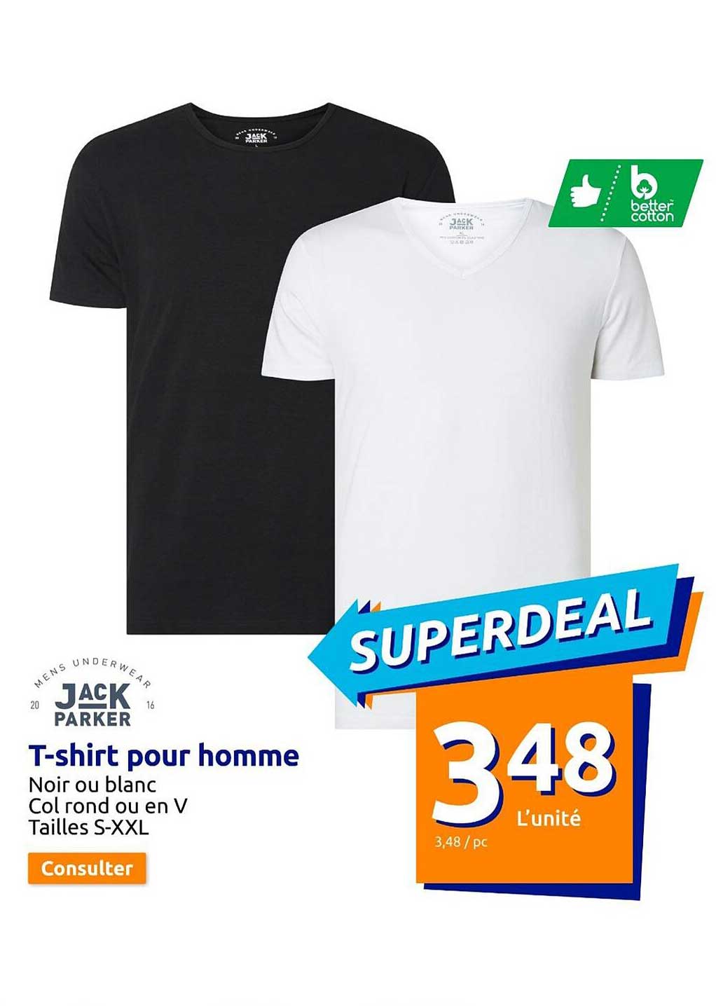 t-shirt pour homme jack parker