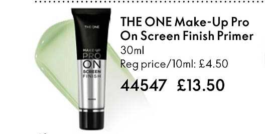 The One Make-up Pro On Screen Finish Primer