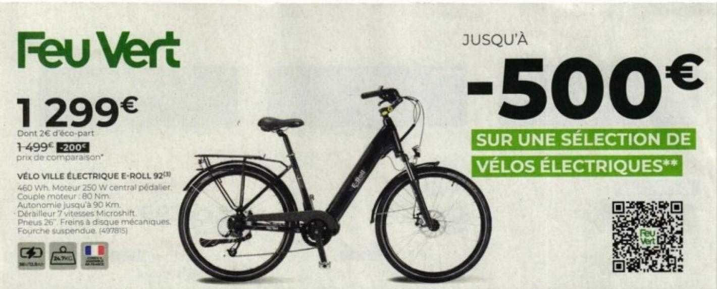 vélo ville électrique e-roll 92