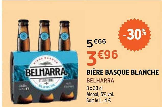 BELHARRA BIÈRE BASQUE BLANCHE