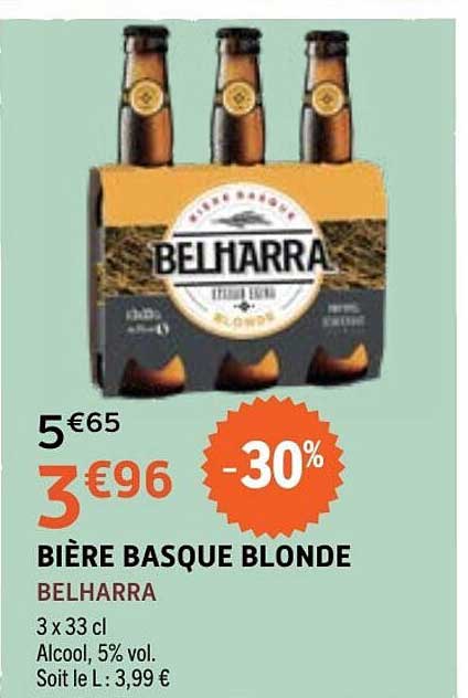 BELHARRA BIÈRE BASQUE BLONDE