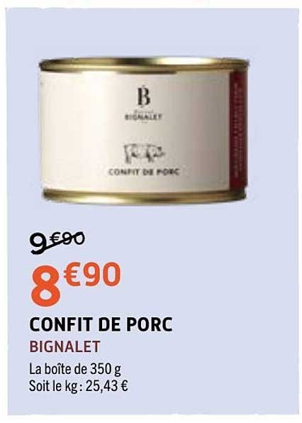Bignalet Confit de porc