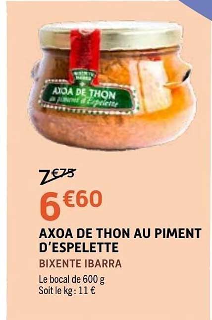 BIXENTE IBARRA AXOA DE THON AU PIMENT D'ESPELETTE