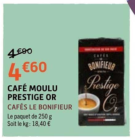 CAFÉS LE BONIFIEUR PRESTIGE OR