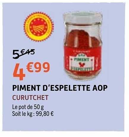 CURUTCHET PIMENT D'ESPELETTE AOP