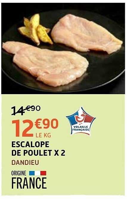 DANDIEU ESCALOPE DE POULET X 2