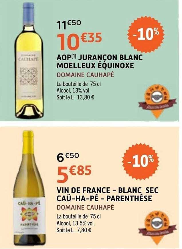 Domaine Cauhapé AOP Jurançon Blanc Moelleux Équinoxe