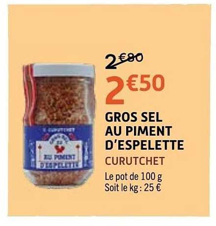 GROS SEL AU PIMENT D'ESPELETTE CURUTCHET