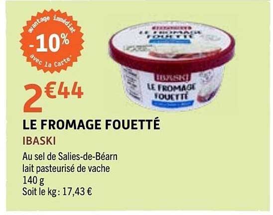 IBASKI LE FROMAGE FOUETTÉ