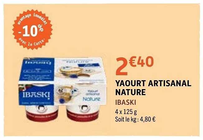 IBASKI YAOURT ARTISANAL NATURE