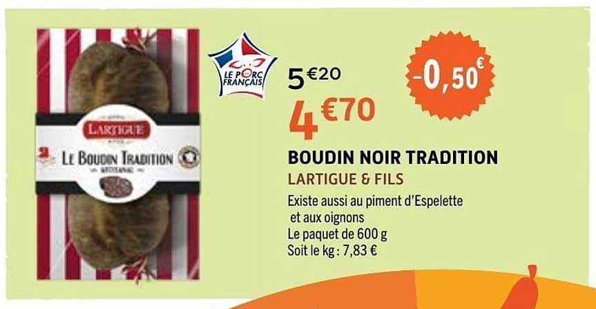 LARTIGUE & FILS Boudin noir tradition