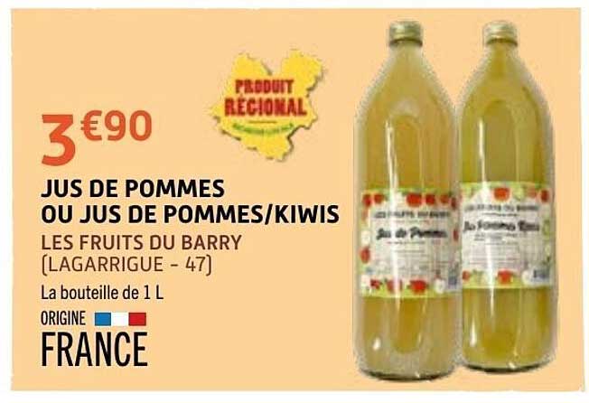 LES FRUITS DU BARRY JUS DE POMMES