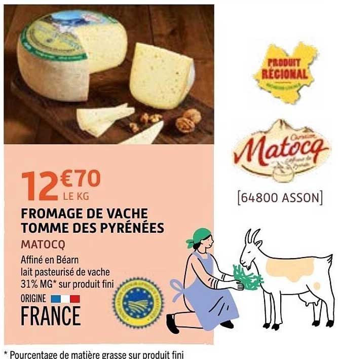 Matoçq Tomme des Pyrénées