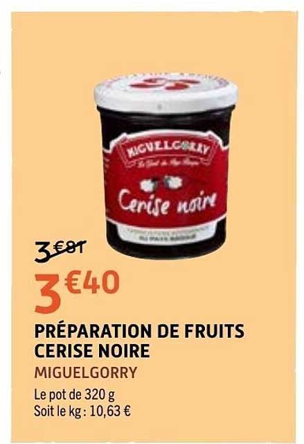 MIGUELGORRY Préparation de fruits Cerise noire