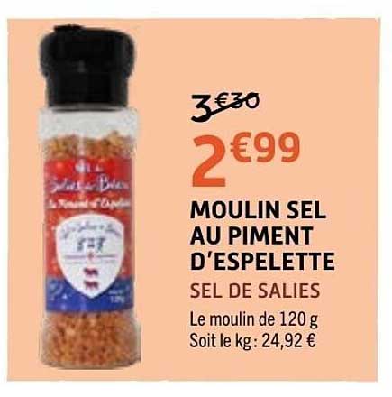 MOULIN SEL AU PIMENT D'ESPELETTE