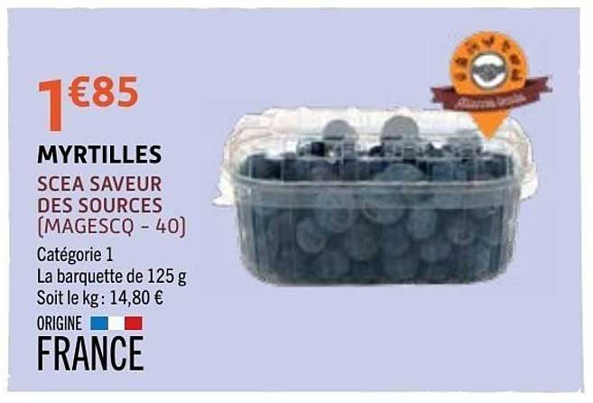 MYRTILLES SCEA SAVEUR DES SOURCES