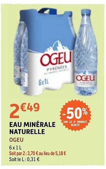 OGEU EAU MINÉRALE NATURELLE