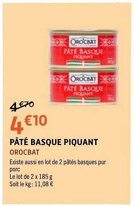 OROCBAT PÂTÉ BASQUE PIQUANT