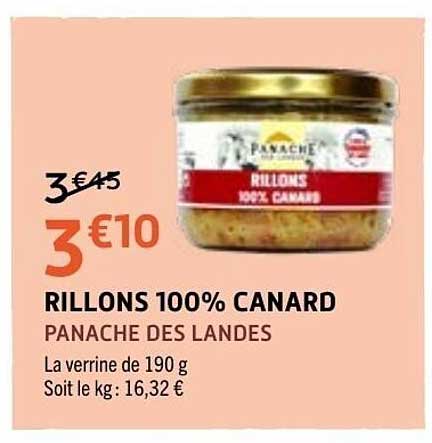 PANA­CHE DES LANDES RILLONS 100% CANARD