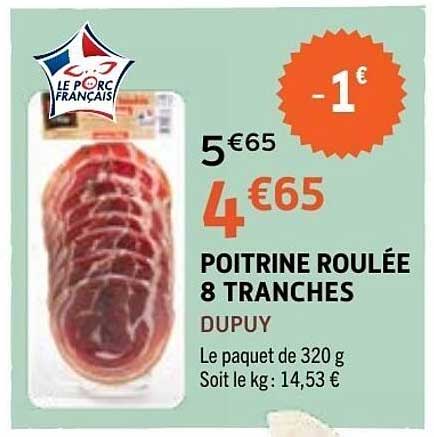 POITRINE ROULÉE 8 TRANCHES