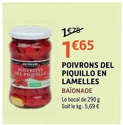 POIVRONS DEL PIQUILLO EN LAMELLES BAÏONADE