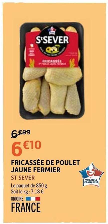 St Sever Fricassée de poulet jaune fermier