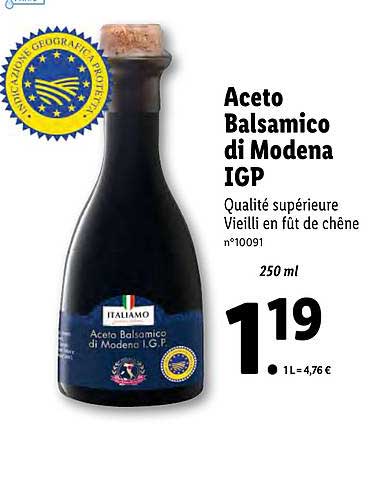 Aceto Balsamico Di Modena Igp Italiamo