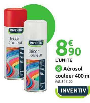 Aérosol Couleur 400 Ml Inventiv