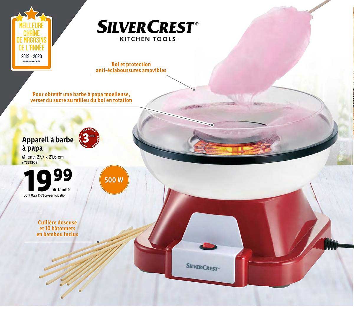 appareil à barbe à papa silvercrest