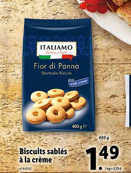 Biscuits Sablés à La Crème Italiamo