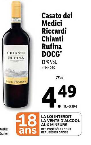 casato dei medici riccardi chianti rufina docg