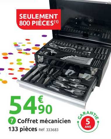 coffret mécanicien 133 pièces