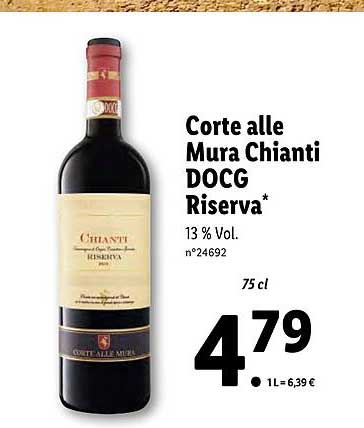 corte alle mura chianti docg riserva