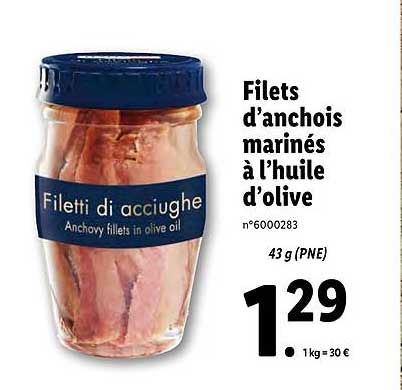 Filets D Anchois Marinés à L Huile D Olive Italiamo