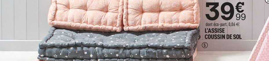 l'assise coussin de sol