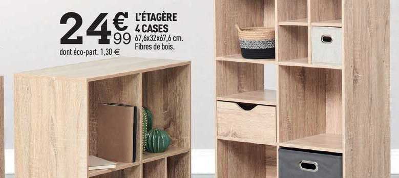 l'étagère 4 cases
