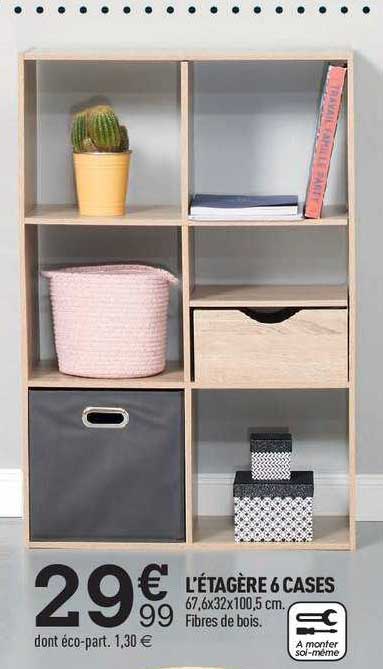 l'étagère 6 cases