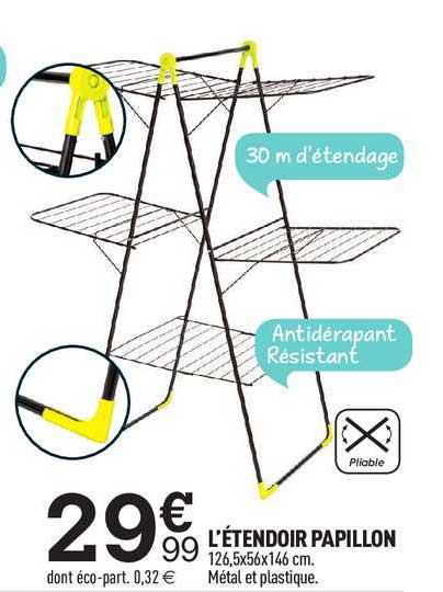 l'étendoir papillon