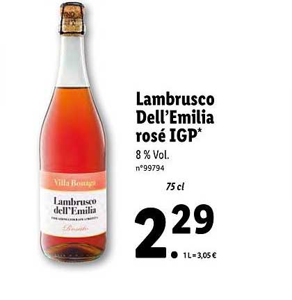 Lambrusco Dell Emilia Rosé Igp