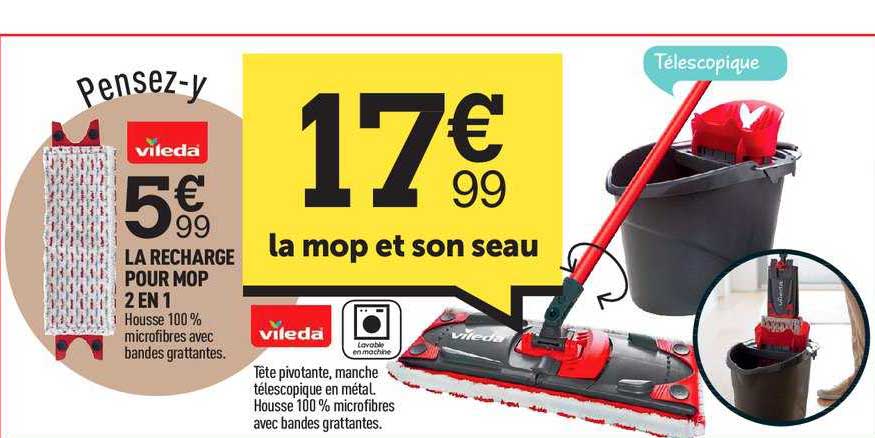 le mop et son seau vileda