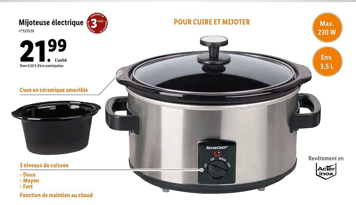 mijoteuse électrique silvercrest
